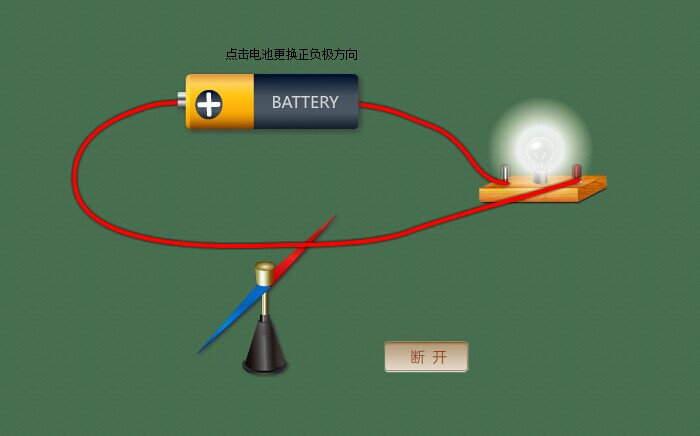 初中物理虚拟实验室:电流的磁效应_电路图分享 初中物理虚拟实验室:电流的磁效应